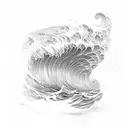 Ocean Wave tattoo design idea