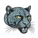 American Traditional Panther Tattoo tattoo design idea