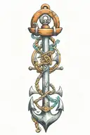 anchor tattoo design idea