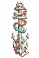 anchor tattoo design idea