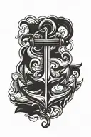 anchor tattoo design idea