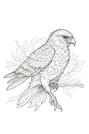 hawk tattoo design idea