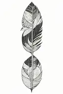 feather tattoo design idea