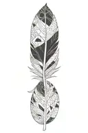 feather tattoo design idea
