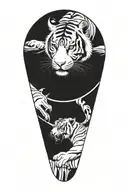 tiger tattoo design idea