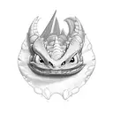 Toothless, How to Train a Dragon tattoo design idea