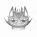 Toothless, How to Train a Dragon tattoo design idea