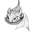 Toothless, How to Train a Dragon tattoo design idea