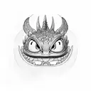 Toothless, How to Train a Dragon tattoo design idea