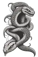 snake tattoo design idea