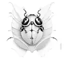 Ladybug tattoo design idea