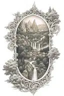 Rivendell City LOTR tattoo design idea