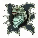 Tardigrade in space tattoo design idea