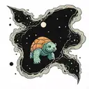 Tardigrade in space tattoo design idea