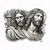 jesus tattoo design idea