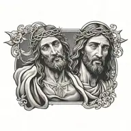 jesus tattoo design idea