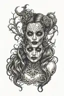 daughter tattoo design idea