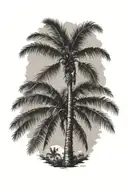 palm-tree tattoo design idea