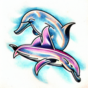 Dolphin tattoo design idea