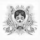 Sous le Soleil tattoo design idea