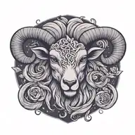 aries tattoo design idea