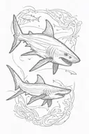 shark tattoo design idea