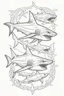 shark tattoo design idea