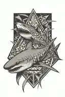 shark tattoo design idea
