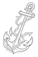 anchor tattoo design idea