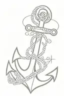 anchor tattoo design idea