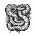 snake tattoo design idea