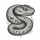 snake tattoo design idea
