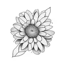 Daisy tattoo design idea