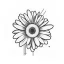 Daisy tattoo design idea