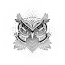 Owl tattoo design idea
