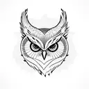 Owl tattoo design idea