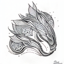 Turkey tattoo design idea