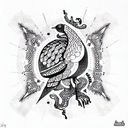 Turkey tattoo design idea