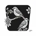 bird tattoo design idea