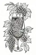 Bereme Wine tattoo design idea