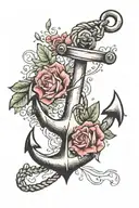 anchor tattoo design idea
