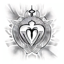 Sacred Heart tattoo design idea