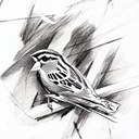 Sparrow tattoo design idea
