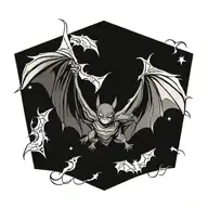 bat tattoo design idea