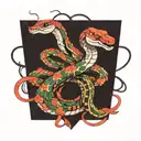 snake tattoo design idea