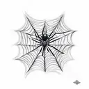Spider Web tattoo design idea