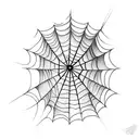 Spider Web tattoo design idea