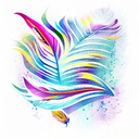 Feather tattoo design idea