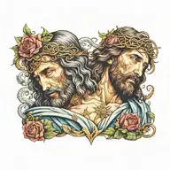 jesus tattoo design idea