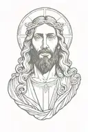 jesus tattoo design idea